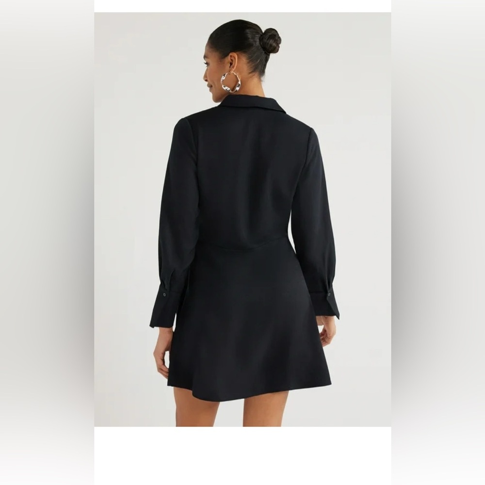 Scoop NY Black Side Tie Shift Dress small nwt - Picture 2 of 3